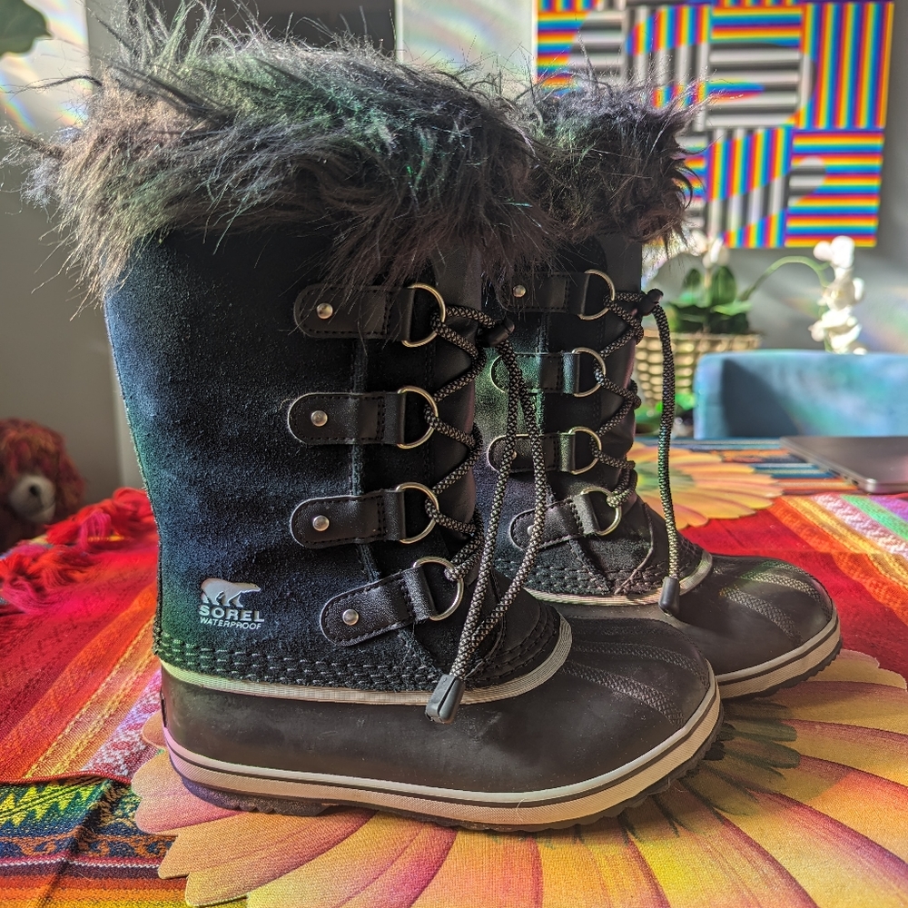 Sorel KIDS Joan Of Arctic - Black size 3